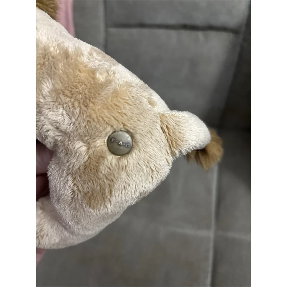 FAO Schwarz Lion Plush Stuffed Animal Brown Wild Cat Cub Cute Soft 8